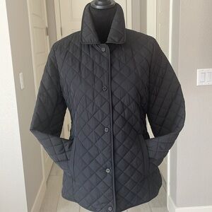 Calvin Klein Black Quilted Water& Wind Resistant Jacket Size S NWT